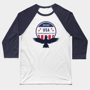 Eagle of Independence Day Baseball T-Shirt